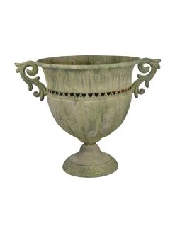 Grand pot de fleurs vintage Valina, larg. 39 x haut. 31 cm