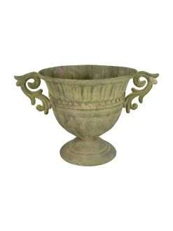 Grand pot de fleurs vintage Valina, larg. 36 x haut. 22 cm