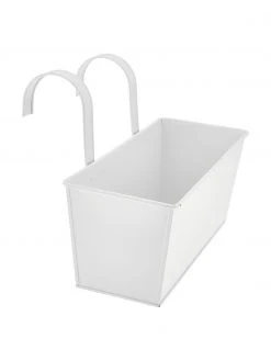 Grande jardinière de balcon Larissa, larg. 40 x haut. 28 cm