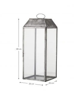 Bloomingville Grande lanterne métal Gagriel, larg. 20 x haut. 48 cm -Jardin Soldes Boutique Grande lanterne metal Gagriel 2