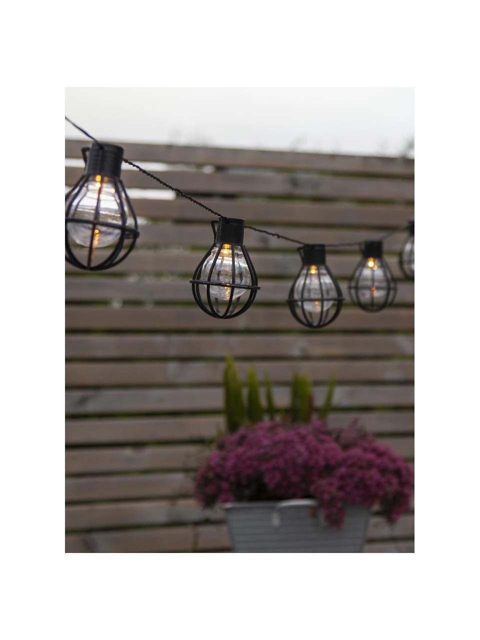 Guirlande lumineuse extérieur Cage, 280 cm, 8 lampions, long. 280 cm 4 Guirlande lumineuse extérieur Cage, 280 cm, 8 lampions, long. 280 cm – Image 2