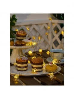 Guirlande lumineuse solaire Glamour, 280&nbsp;cm, 20 lampions, Long. 280 cm -Jardin Soldes Boutique Guirlande lumineuse solaire Glamour 280 cm 20 lampions 4