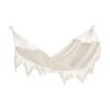 Bizzotto Hamac blanc à franges Kauana, larg. 100 x long. 200 cm -Jardin Soldes Boutique Hamac blanc a franges Kauana