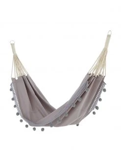 Hamac coton avec pompons Holly, larg. 90 x long. 250