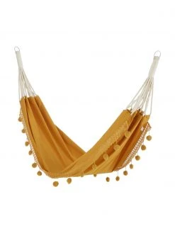 Hamac en coton avec pompons Holly, larg. 90 x long. 250Disponibilité limitée