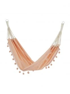 Hamac en coton avec pompons Holly, larg. 90 x long. 250