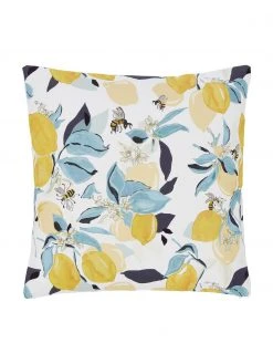 Westwing Collection Housse de coussin 40x40 citron Bumble, larg. 40 x long. 40 cm