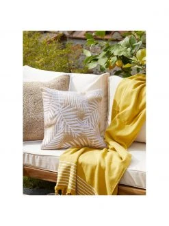Westwing Collection Housse de coussin 40x40 en jute Danielle, larg. 40 x long. 40 cm -Jardin Soldes Boutique Housse de coussin 40x40 en jute Danielle 1