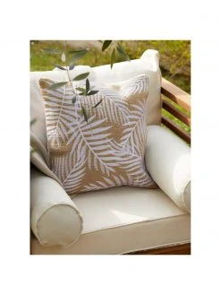 Westwing Collection Housse de coussin 40x40 en jute Danielle, larg. 40 x long. 40 cm -Jardin Soldes Boutique Housse de coussin 40x40 en jute Danielle 3