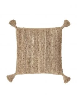 Westwing Collection Housse de coussin 40x40 en jute Jerome, larg. 40 x long. 40 cm