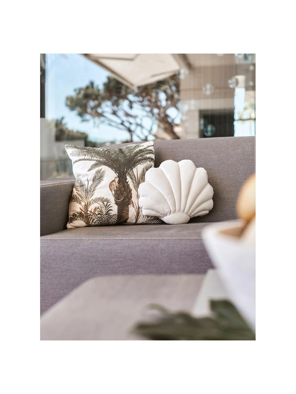 Westwing Collection Housse de coussin 40x40 palmier Balu, larg. 40 x long. 40 cm 4 Westwing Collection Housse de coussin 40x40 palmier Balu, larg. 40 x long. 40 cm – Image 2