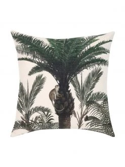 Westwing Collection Housse de coussin 40x40 palmier Balu, larg. 40 x long. 40 cm