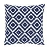 Westwing Collection Housse de coussin 45x45 bleu foncé imprimé graphique Miami, larg. 45 x long. 45 cm -Jardin Soldes Boutique Housse de coussin 45x45 bleu fonce imprime graphique Miami