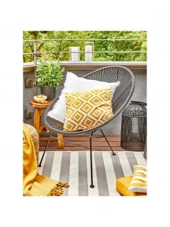 Westwing Collection Housse de coussin 45x45 jaune imprimé graphique Miami, larg. 45 x long. 45 cm 11 Westwing Collection Housse de coussin 45x45 jaune imprimé graphique Miami, larg. 45 x long. 45 cm -Jardin Soldes Boutique Housse de coussin 45x45 jaune imprime graphique Miami 4