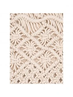 Westwing Collection Housse de coussin 45x45 macramé écru Nalina, larg. 45 x long. 45 cm -Jardin Soldes Boutique Housse de coussin 45x45 macrame ecru Nalina 2