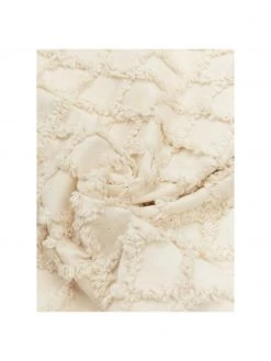 Calma House Housse de coussin à motif en relief Royal, larg. 45 x long. 45 cm -Jardin Soldes Boutique Housse de coussin a motif en relief Royal 3