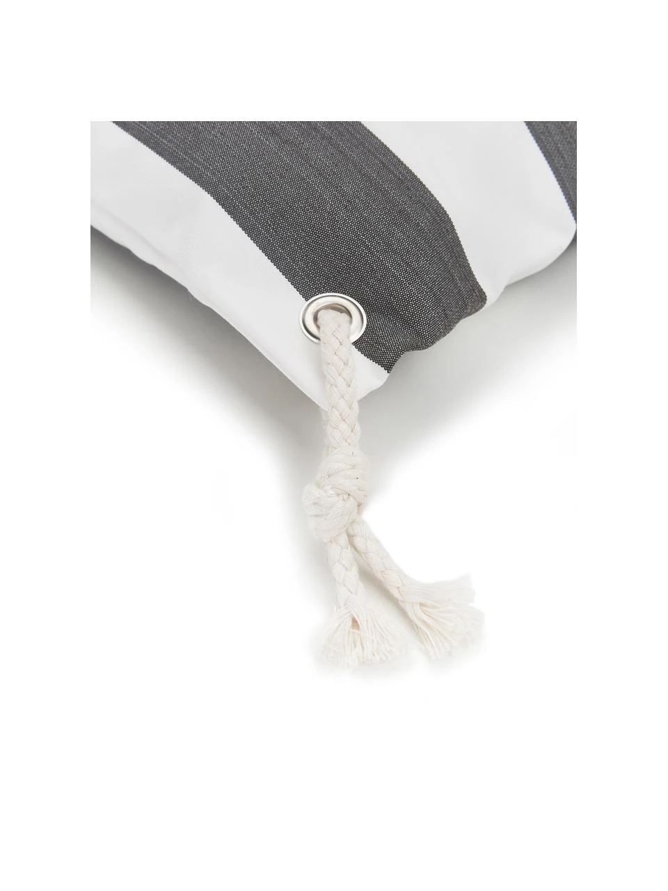 Magma Housse de coussin d'extérieur à rayures Santorin, larg. 40 x long. 40 cm 7 Magma Housse de coussin d'extérieur à rayures Santorin, larg. 40 x long. 40 cm – Image 5