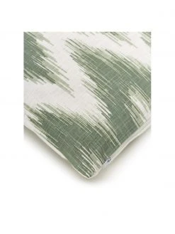 Westwing Collection Housse de coussin ethnique coton pur vert Hasan, 2 élém., larg. 30 x long. 50 cm, larg. 40 x long. 40 cm -Jardin Soldes Boutique Housse de coussin ethnique coton pur vert Hasan 2 elem 2