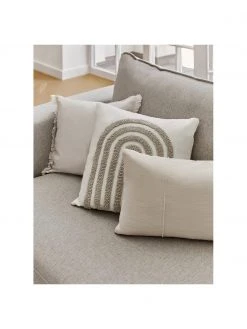 Westwing Collection Housse de coussin pur lin crème Luana, larg. 40 x long. 40 cm -Jardin Soldes Boutique Housse de coussin pur lin creme Luana 2