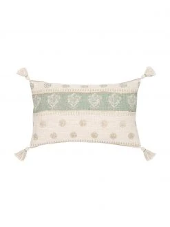 Westwing Collection Housse de coussin rectangulaire boho Jasmine, larg. 30 x long. 50 cm