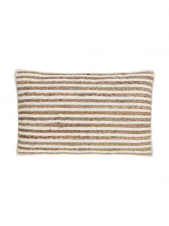 Westwing Collection Housse de coussin rectangulaire en jute Faeka, larg. 30 x long. 50 cm