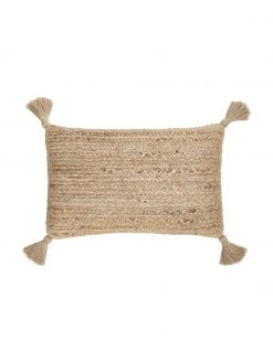Westwing Collection Housse de coussin rectangulaire en jute Jerome, larg. 30 x long. 50 cm