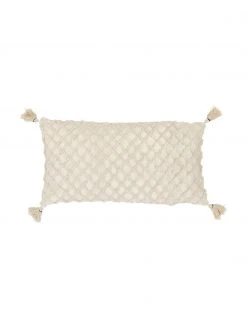 Calma House Housse de coussin rectangulaire texturée Royal, larg. 30 x long. 60 cmDisponibilité limitée