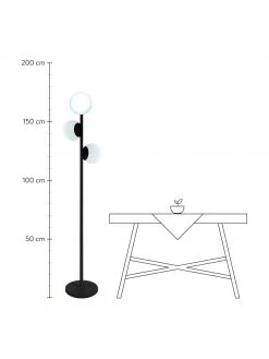 Lampadaire d'ext&eacute;rieur &agrave; intensit&eacute; variable Globy, Ø 42 x haut. 175 cm -Jardin Soldes Boutique Lampadaire dexterieur a intensite variable Globy 2