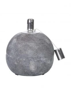 Lampe à huile en béton Raw, Ø 18 x haut. 21 cm -Jardin Soldes Boutique Lampe a huile en beton Raw 3