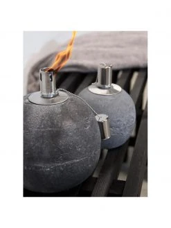 Lampe à huile en béton Raw, Ø 18 x haut. 21 cm -Jardin Soldes Boutique Lampe a huile en beton Raw 4