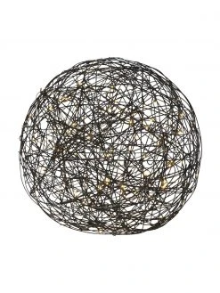 Lampe boule LED extérieur avec prise Trassel, Ø 50 x haut. 50 cm