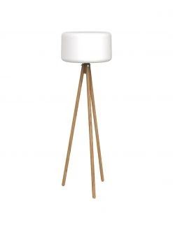 Lampe de jardin LED trépied intensité variable, avec télécommande et prise secteur Chloe, Ø 45 x haut. 140 cmDisponibilité limitée