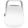 Lampe d'extérieur LED mobile avec enceinte, intensité variable avec couleurs changeantes Voice, larg. 18 x haut. 23 cm