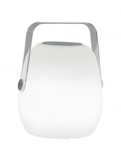 Lampe d'extérieur LED mobile avec enceinte, intensité variable avec couleurs changeantes Voice, larg. 18 x haut. 23 cm