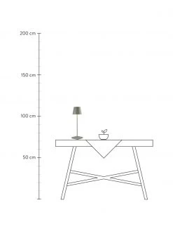 Lampe d'ext&eacute;rieur mobile vert olive &agrave; intensit&eacute; variable Kelly, Ø 10 x haut. 38 cm -Jardin Soldes Boutique Lampe dexterieur mobile vert olive a intensite variable Kelly 2