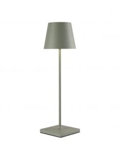 Lampe d'extérieur mobile vert olive à intensité variable Kelly, Ø 10 x haut. 38 cm