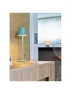 Lampe d'ext&eacute;rieur mobile vert olive &agrave; intensit&eacute; variable Kelly, Ø 10 x haut. 38 cm -Jardin Soldes Boutique Lampe dexterieur mobile vert olive a intensite variable Kelly 3