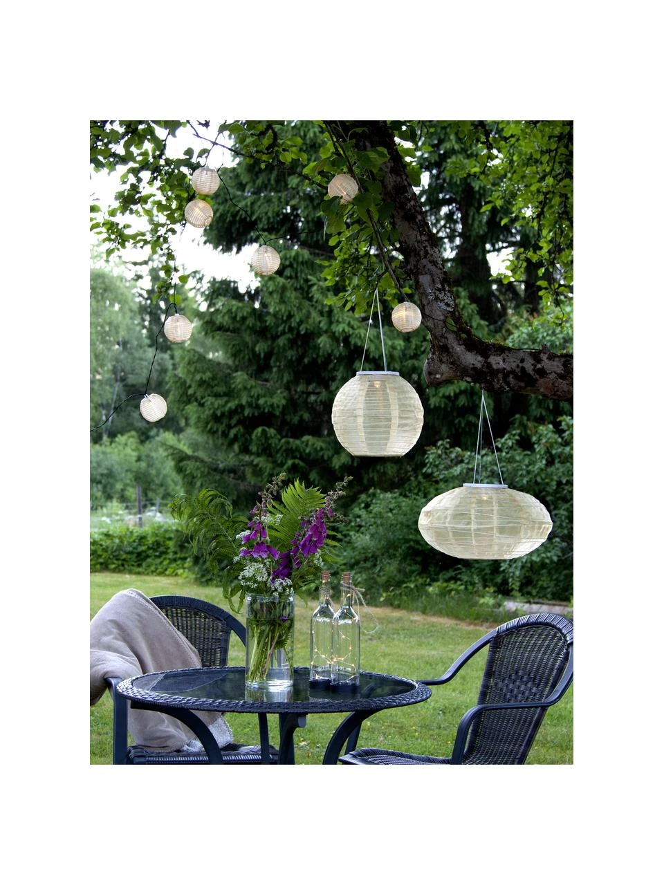 Lampe solaire d'extérieur LED Festival, Ø 25 x haut. 21 cm 4 Lampe solaire d'extérieur LED Festival, Ø 25 x haut. 21 cm – Image 2