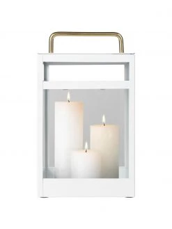 Cozy Living Lanterne blanche Pure Nordic, larg. 20 x haut. 36 cmDisponibilité limitée -Jardin Soldes Boutique Lanterne blanche Pure Nordic 3