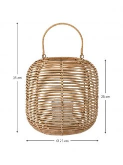 Bloomingville Lanterne de jardin rotin Nei, Ø 25 x haut. 25 cm -Jardin Soldes Boutique Lanterne de jardin rotin Nei 2
