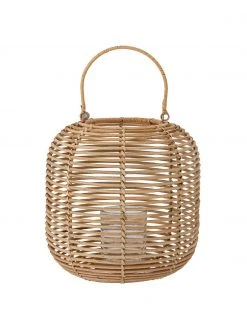 Bloomingville Lanterne de jardin rotin Nei, Ø 25 x haut. 25 cm