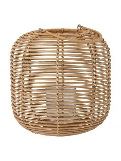 Bloomingville Lanterne de jardin rotin Nei, Ø 25 x haut. 25 cm -Jardin Soldes Boutique Lanterne de jardin rotin Nei 3