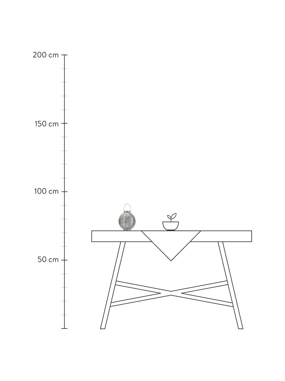 Lanterne d'extérieur solaire orientale à suspendre ou à poser Aura, Ø 21 x haut. 25 cm 5 Lanterne d'extérieur solaire orientale à suspendre ou à poser Aura, Ø 21 x haut. 25 cm – Image 3