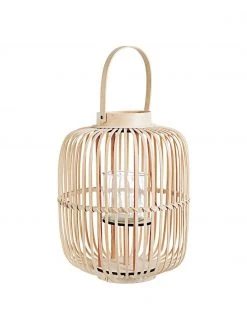Bizzotto Lanterne en bambou Merille, Ø 34 x haut. 43 cm