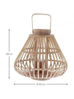 Broste Copenhagen Lanterne en bambou Sahara, Ø 32 x haut. 28 cm -Jardin Soldes Boutique Lanterne en bambou Sahara 3