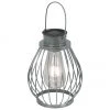 Lanterne solaire d'extérieur LED à poser ou suspendre Grid, Ø 16 x haut. 30 cm -Jardin Soldes Boutique Lanterne solaire dexterieur LED a poser ou suspendre Grid