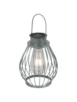 Lanterne solaire d'extérieur LED à poser ou suspendre Grid, Ø 16 x haut. 30 cm