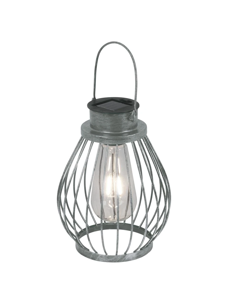 Lanterne solaire d'extérieur LED à poser ou suspendre Grid, Ø 16 x haut. 30 cm 3 Lanterne solaire d'extérieur LED à poser ou suspendre Grid, Ø 16 x haut. 30 cm