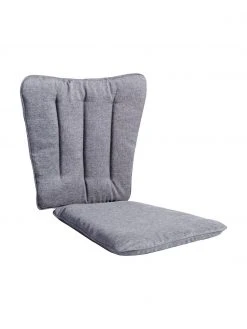 Matelas de chaise gris Hard & Ellen, larg. 50 x long. 85 cm