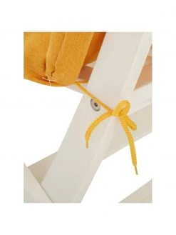 Matelas de chaise jaune Panama, larg. 42 x long. 120 cm -Jardin Soldes Boutique Matelas de chaise jaune Panama 4